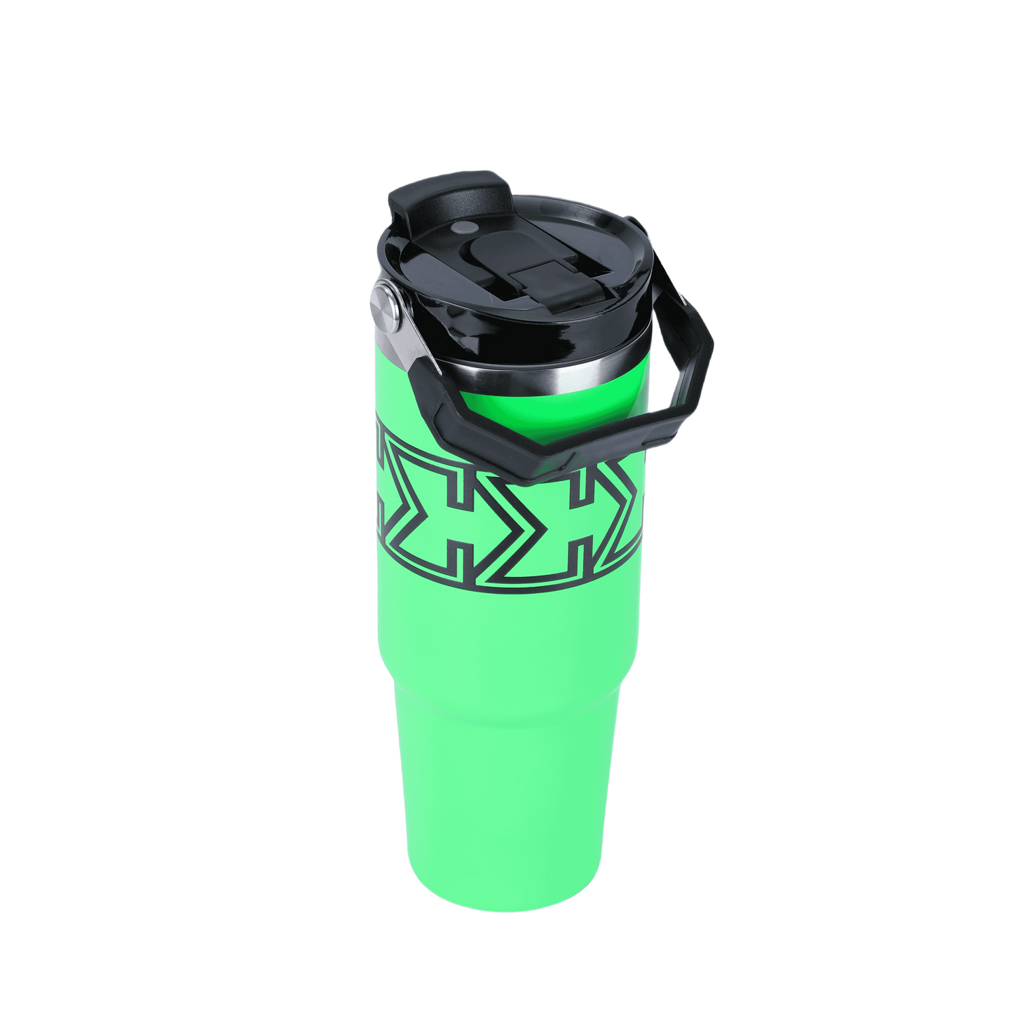 Amp Green Sigma Chill Jug – 30oz, bold design, dual purpose lid, leak-proof, and keeps drinks icy cold. Perfect for gym, sports, school, hanging out or on-the-go.