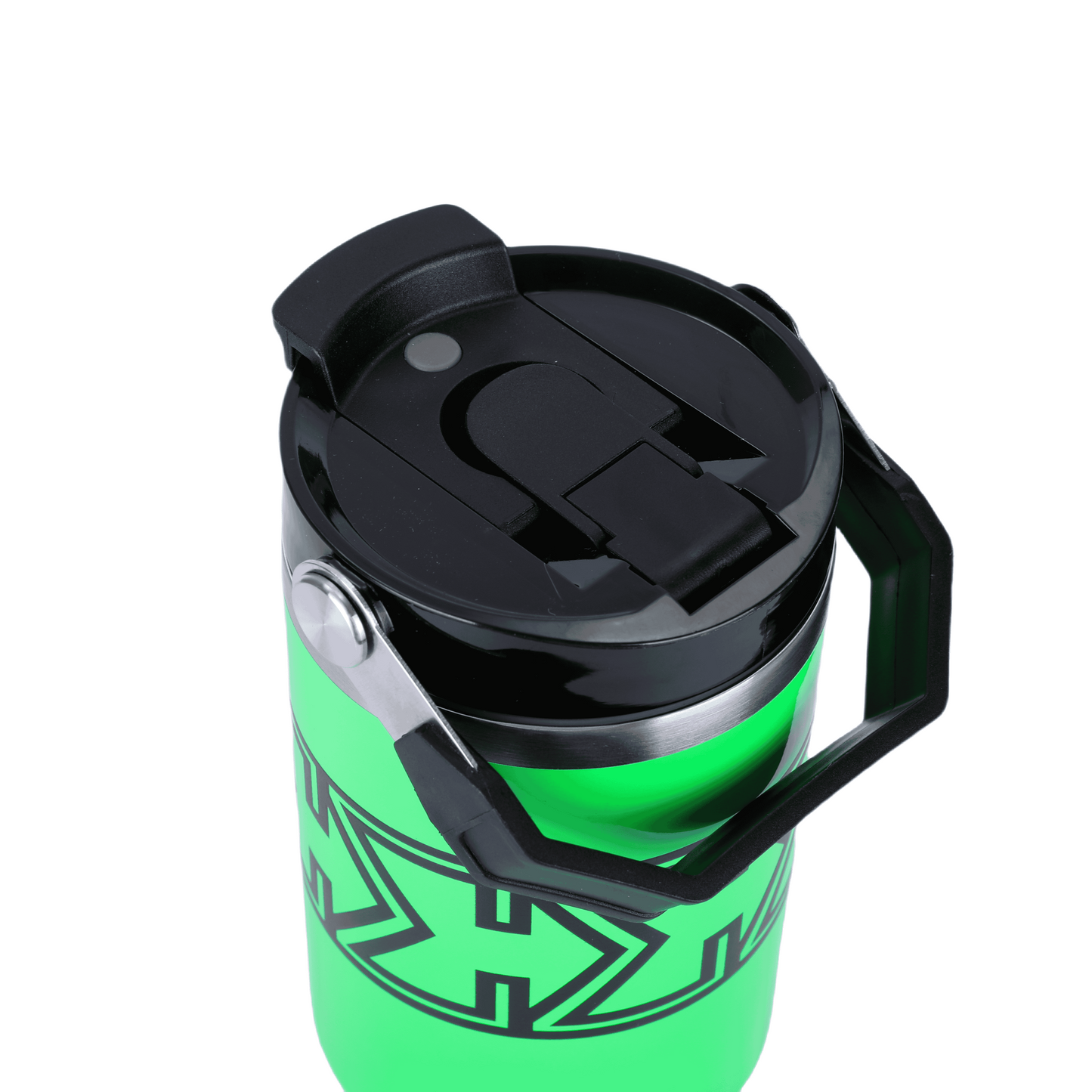 Amp Green Sigma Chill Jug – 30oz, bold design, dual purpose lid, leak-proof, and keeps drinks icy cold. Perfect for gym, sports, school, hanging out or on-the-go.