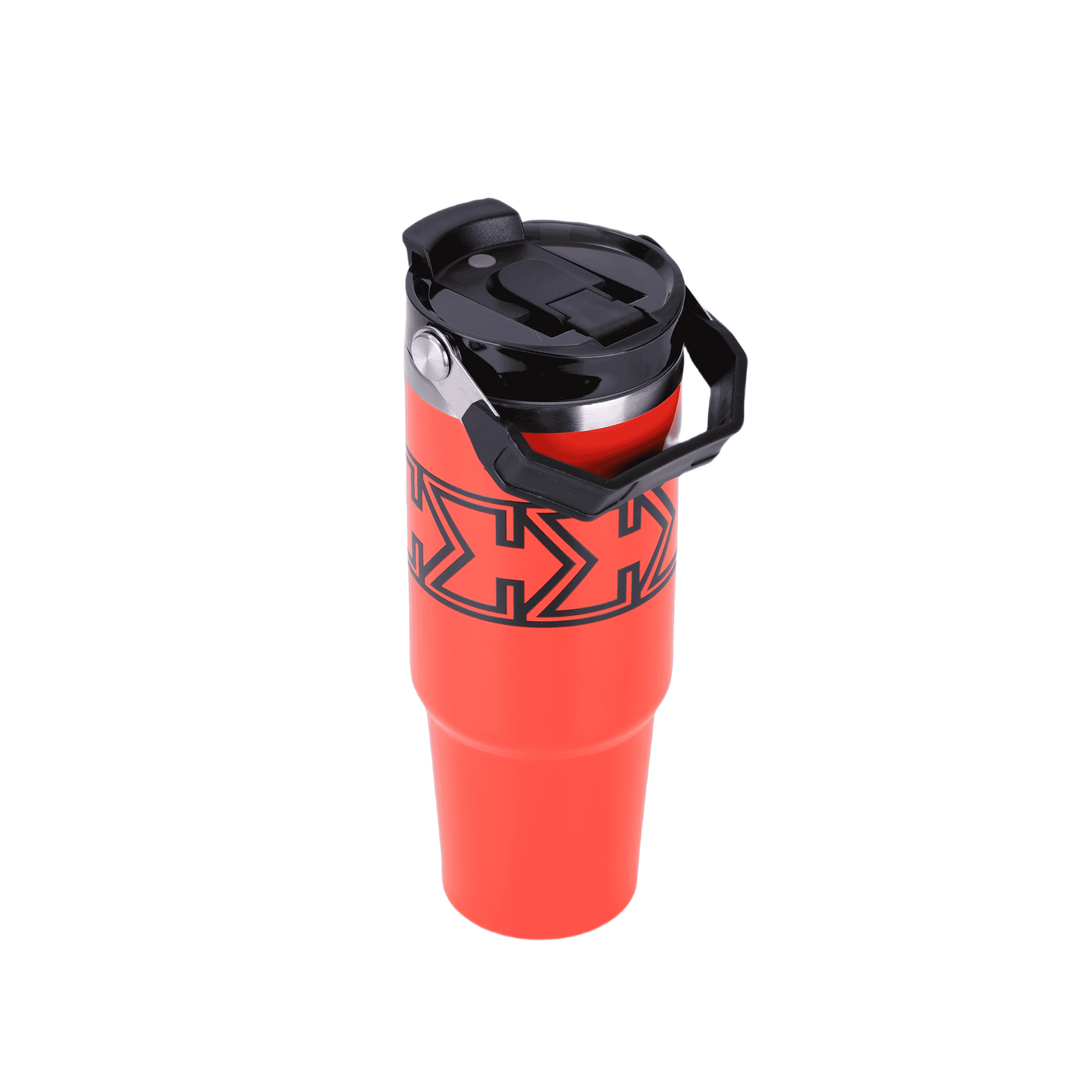 Amp Red Sigma Chill Jug – 30oz, bold design, dual purpose lid, leak-proof, and keeps drinks icy cold. Perfect for gym, sports, school, hanging out or on-the-go.