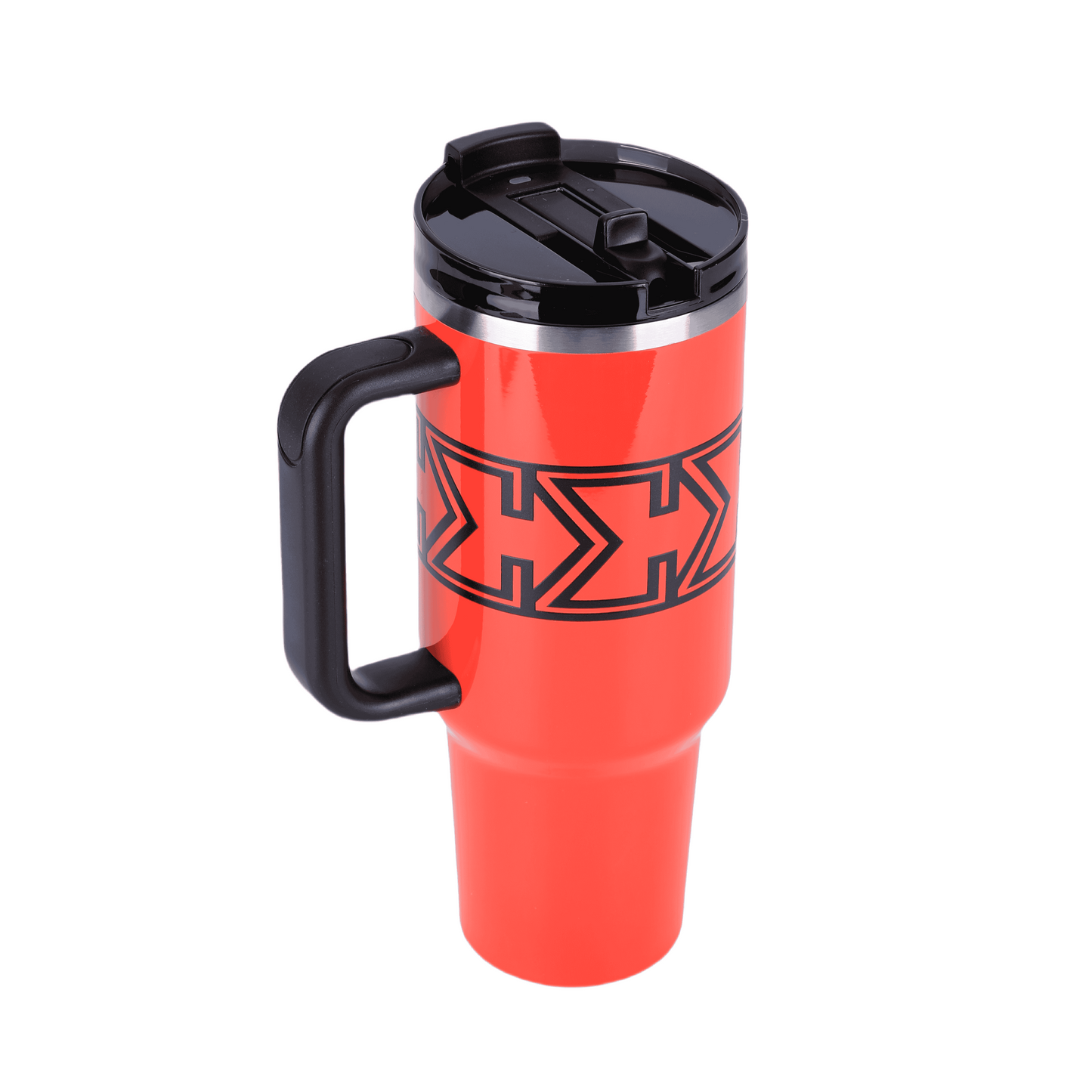 Amp Red Sigma Chill Jug – 40oz, bold design, dual purpose lid, leak-proof, and keeps drinks icy cold. Perfect for gym, sports, school, hanging out or on-the-go.